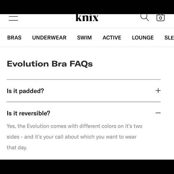 *Winter floral * sold out pattern of Knix Evolution bra. Reversible. Size 8 - Picture 11 of 13